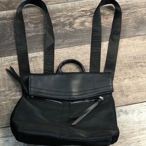 Botkier Black Men's Backpack with Front Zip Pocket